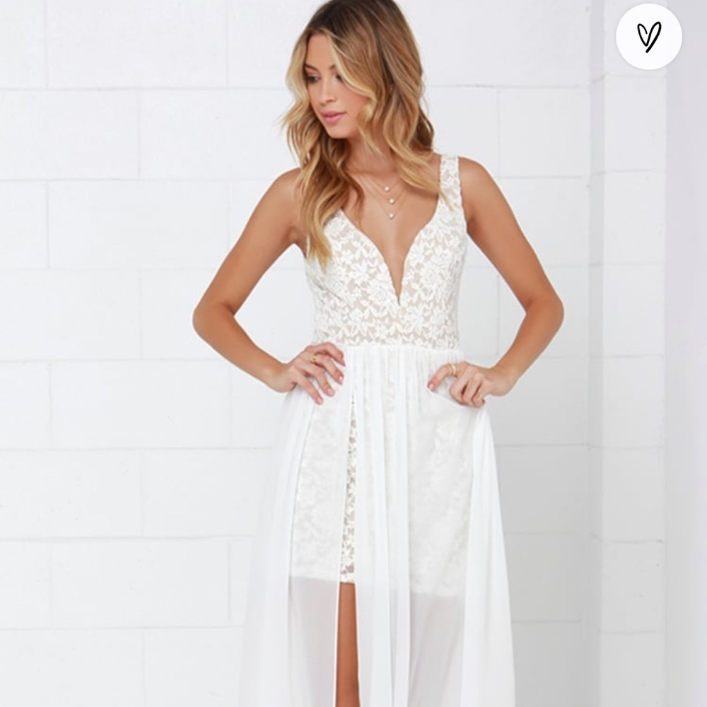 Brand new white lulus dress!